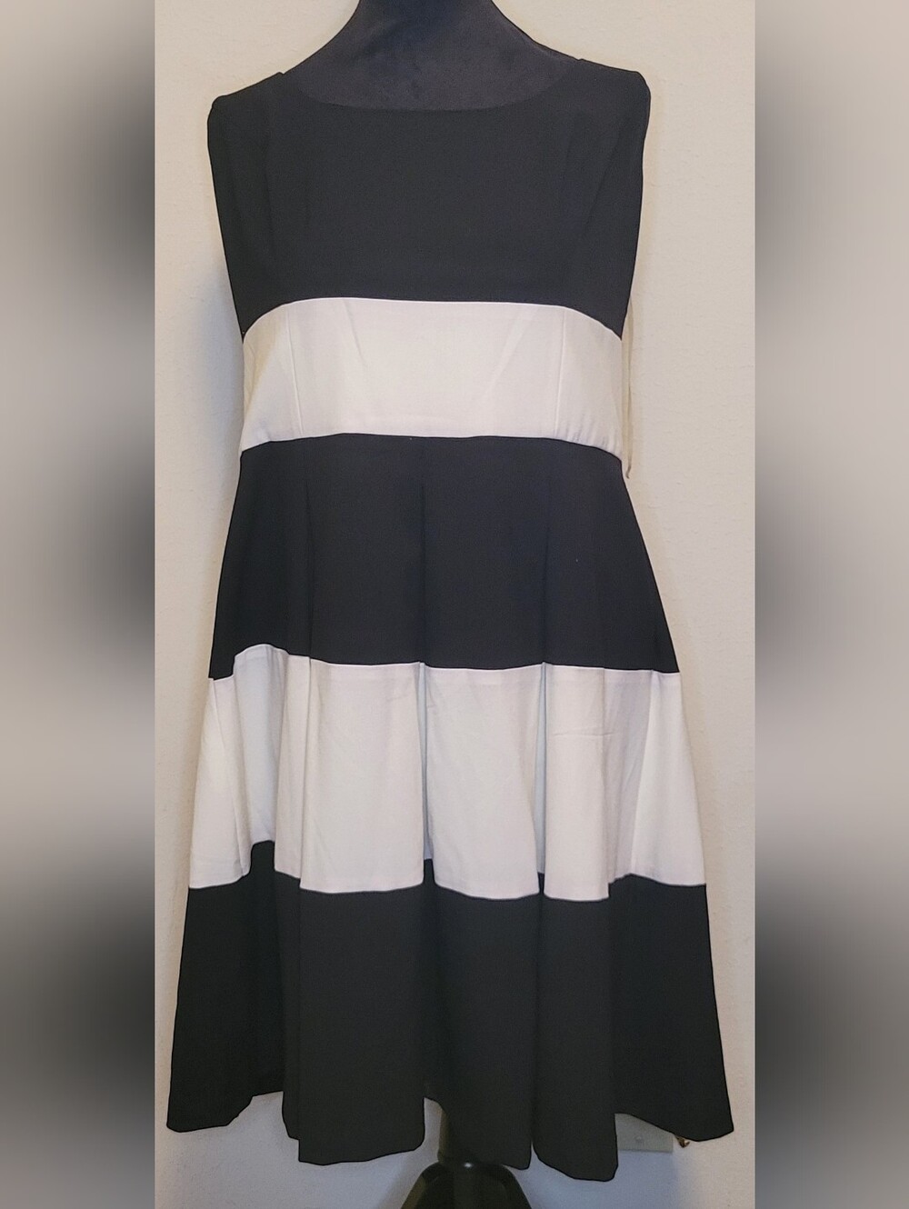 Lauren Ralph Lauren Black and White Striped Maxi Dress